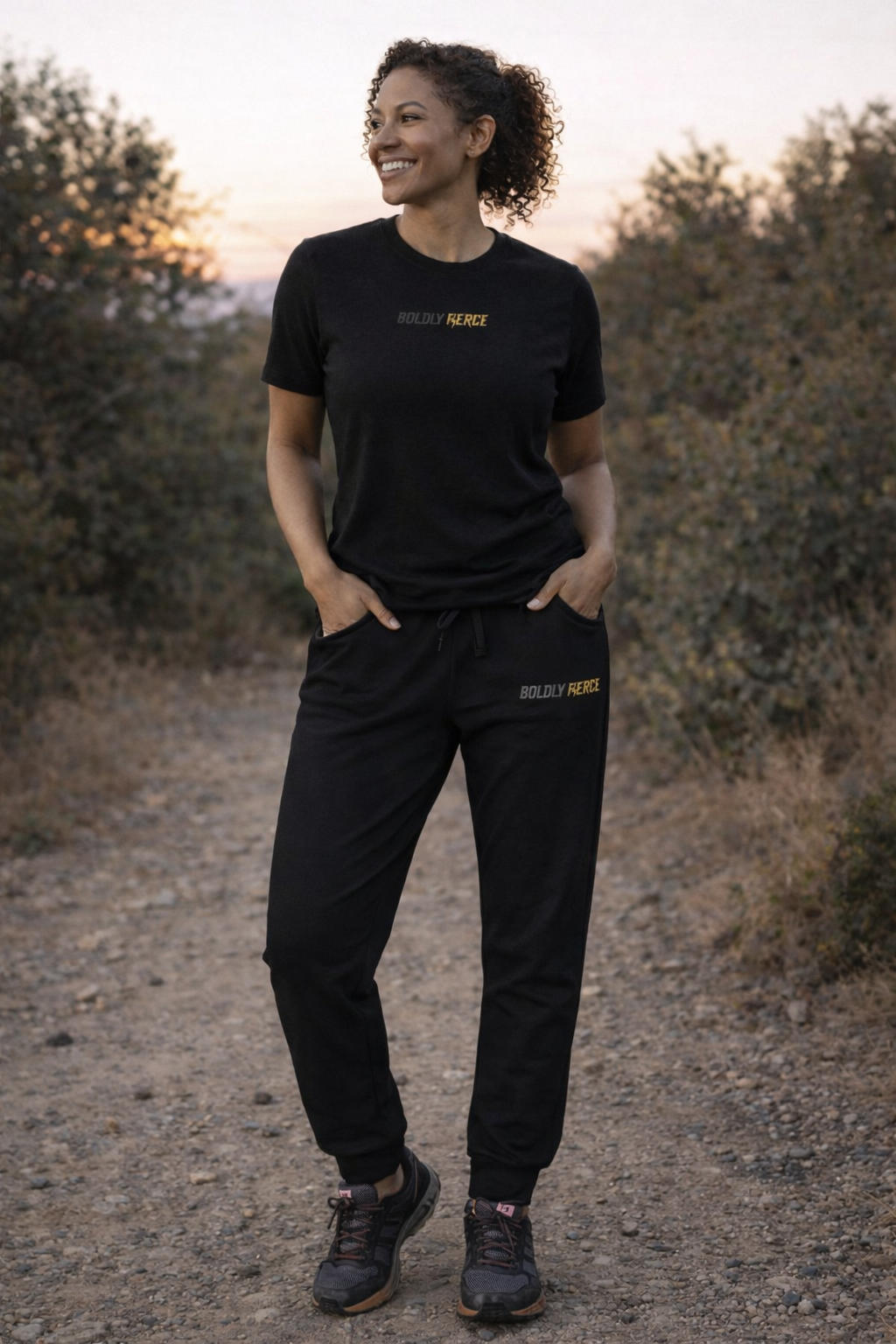 Boldly Fierce Embroidered Sweatpants