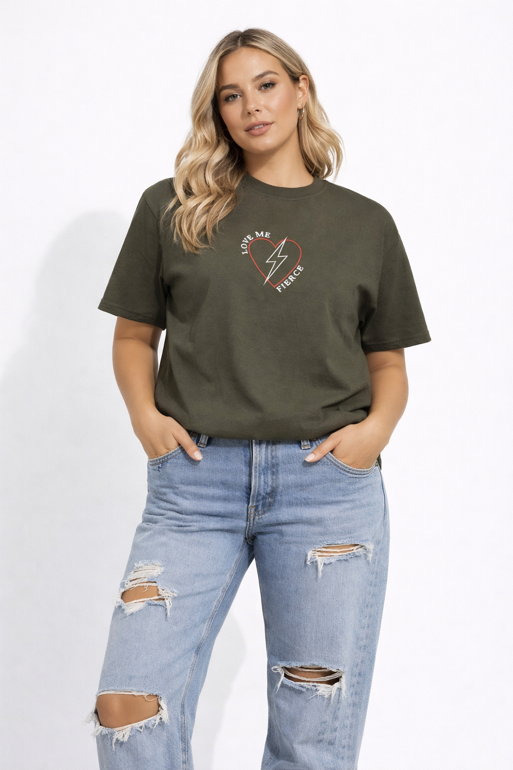 Love Me Fierce Oversized Tee
