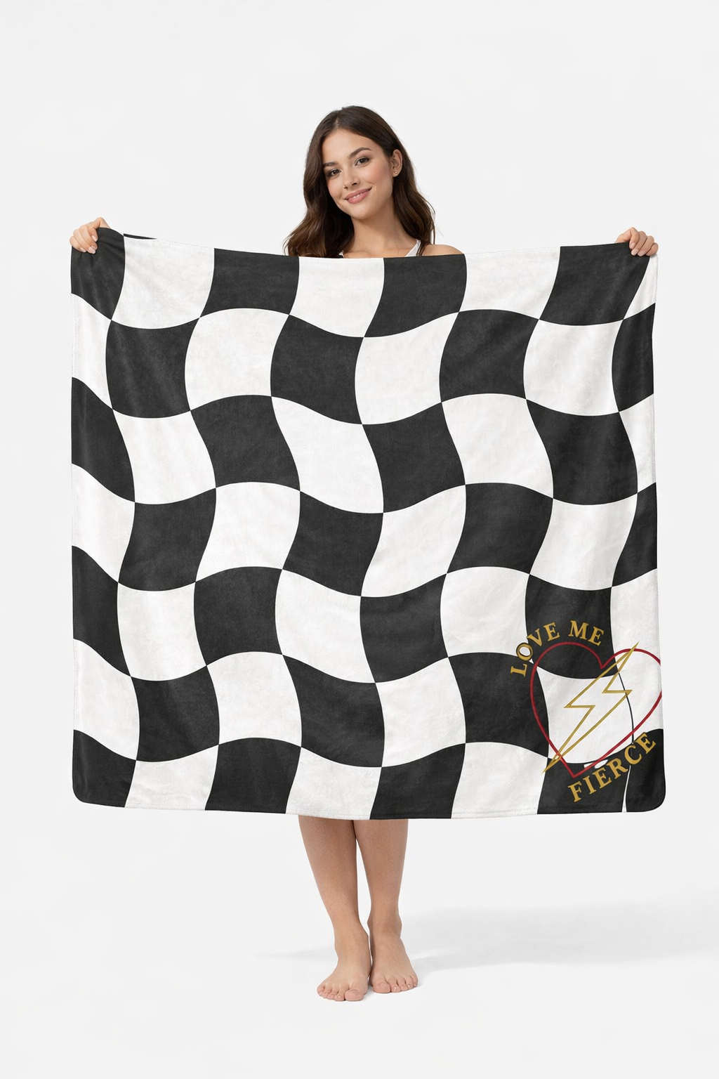 SHERPA BLANKET-CHECKERED