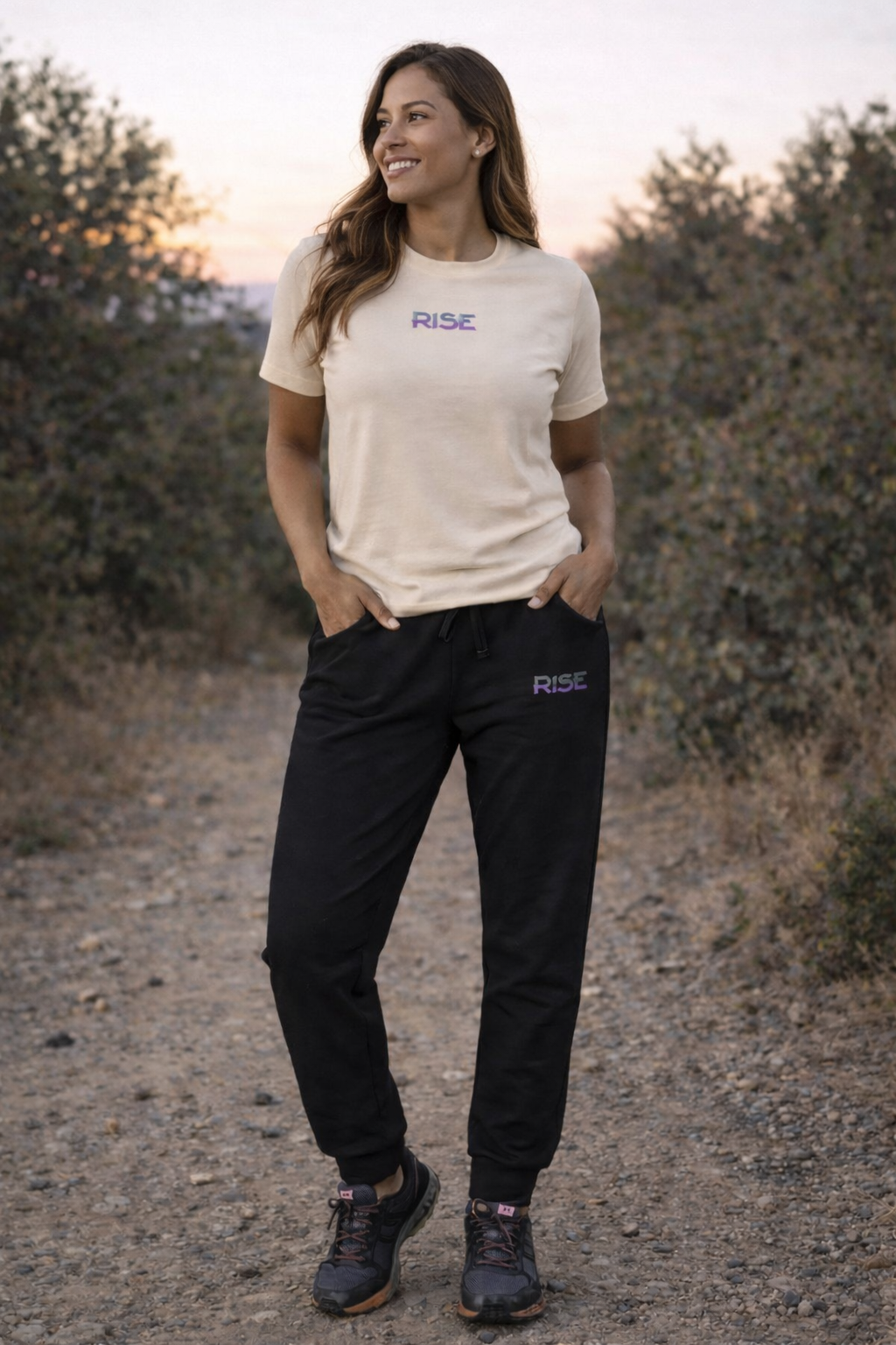 Rise Embroidered Sweatpants