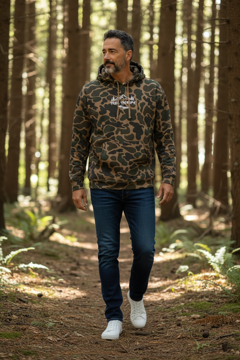 Trail Therapy Hoodie | Duck Camo - Embroidered Heavyweight