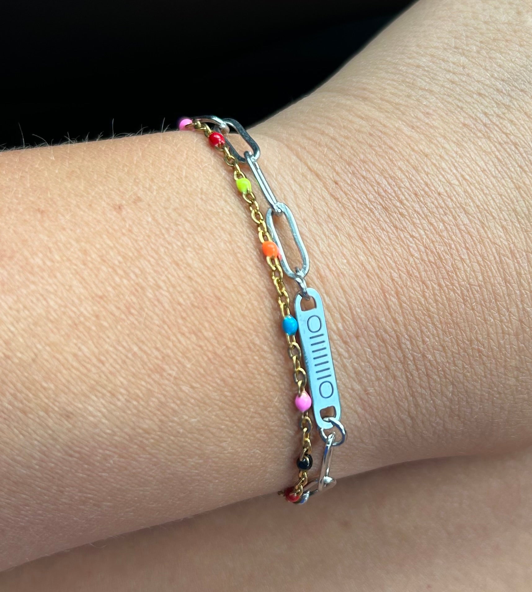 Jeep Grille Paperclip Bracelet