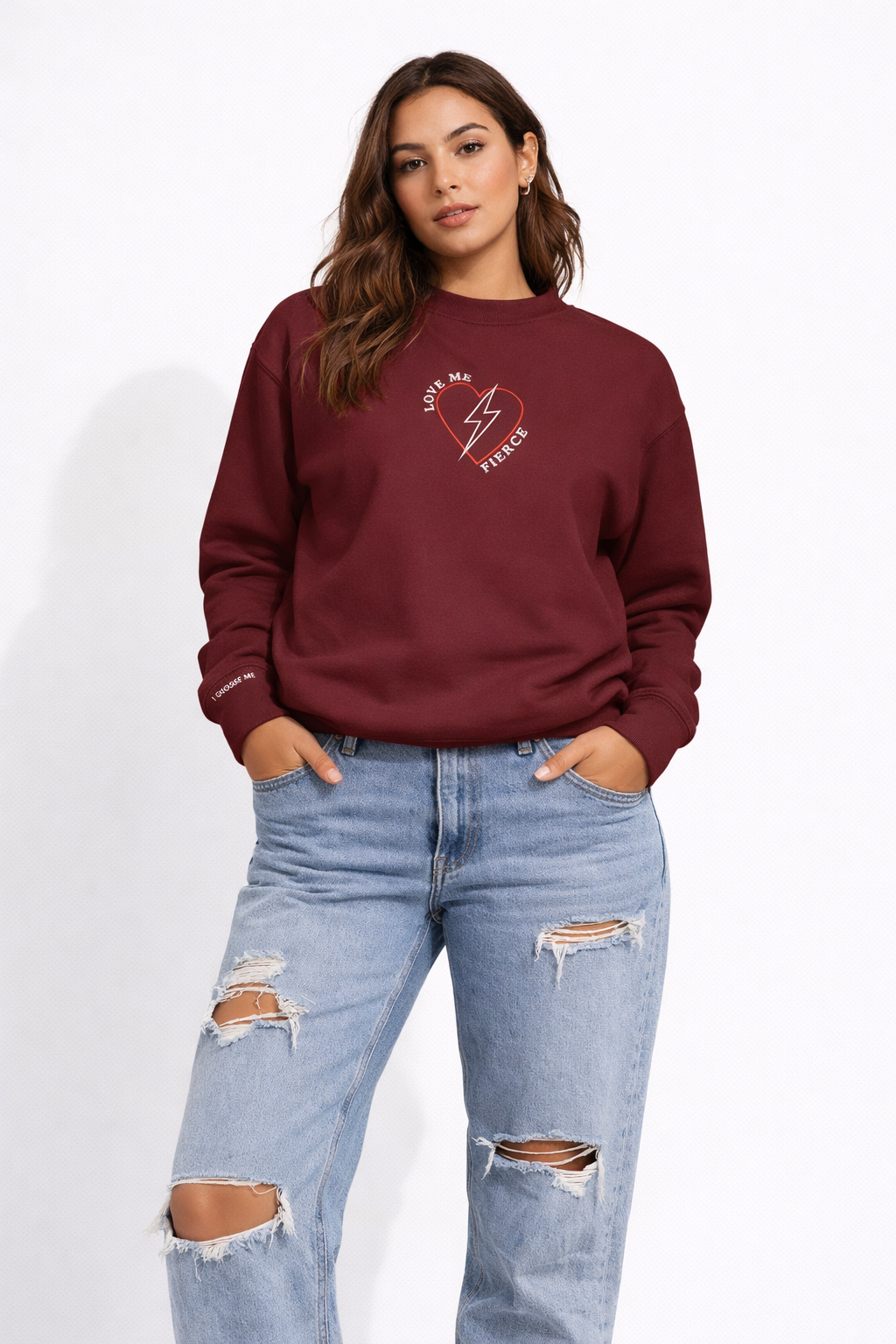 LOVE ME FIERCE SWEATSHIRT- HEAVYWEIGHT
