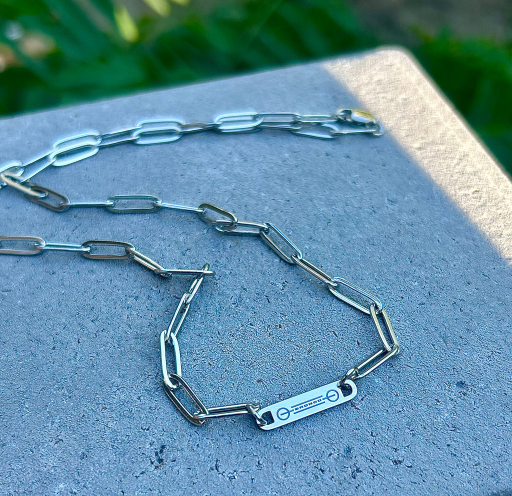 Bronco Paperclip Necklace