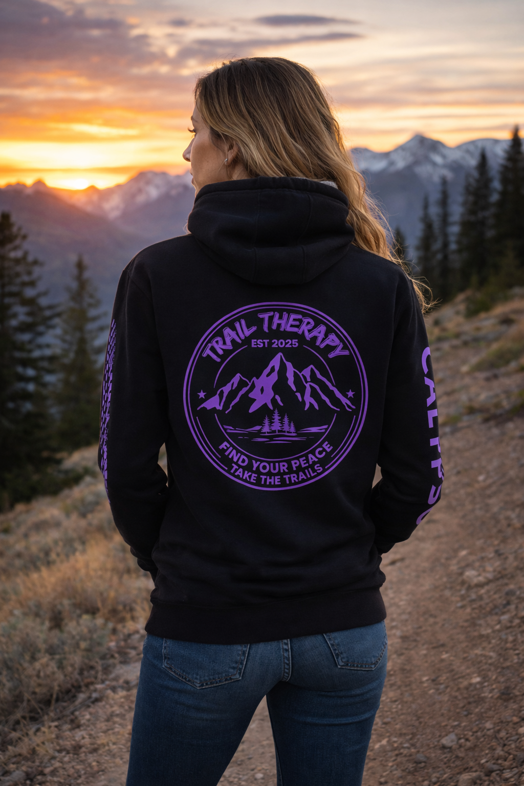 Trail Therapy | Tread Hoodie | Add Custom Name