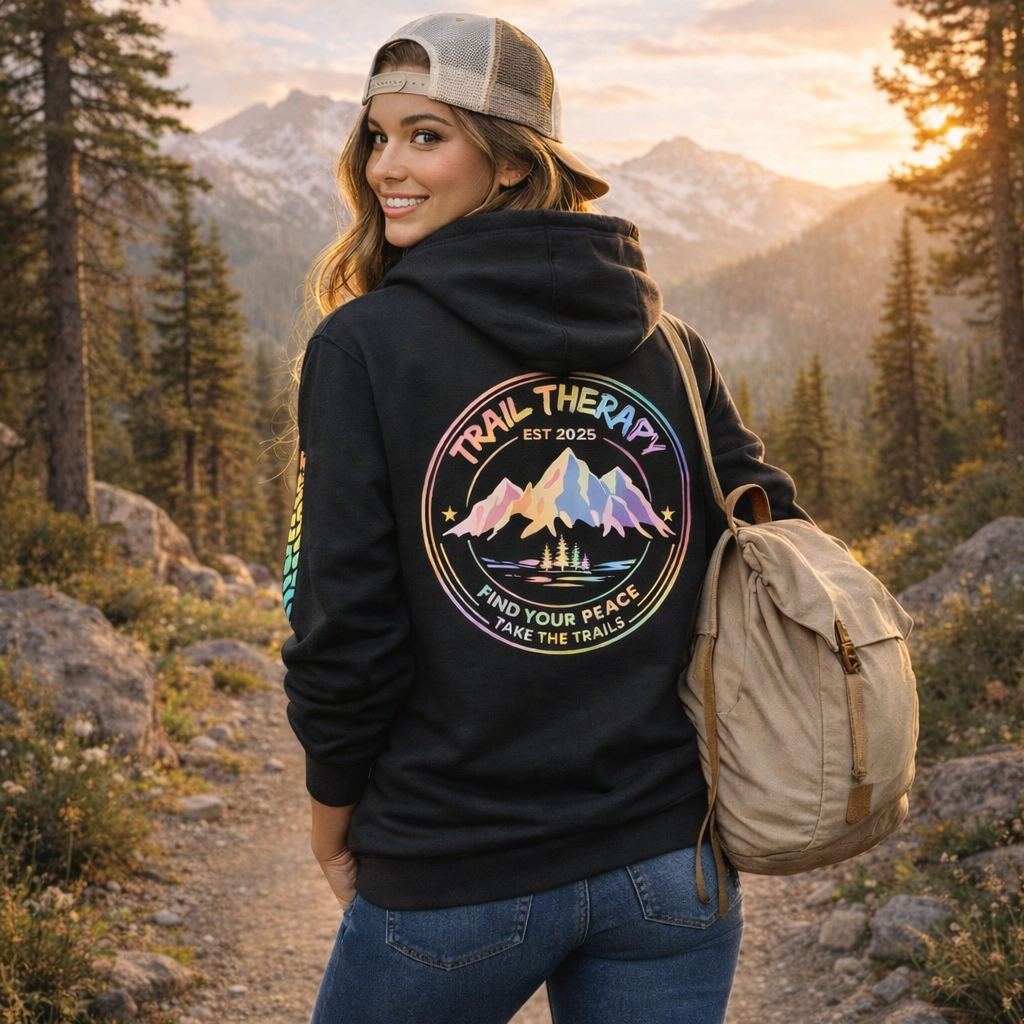 Trail Therapy | Tread Hoodie | Add Custom Name