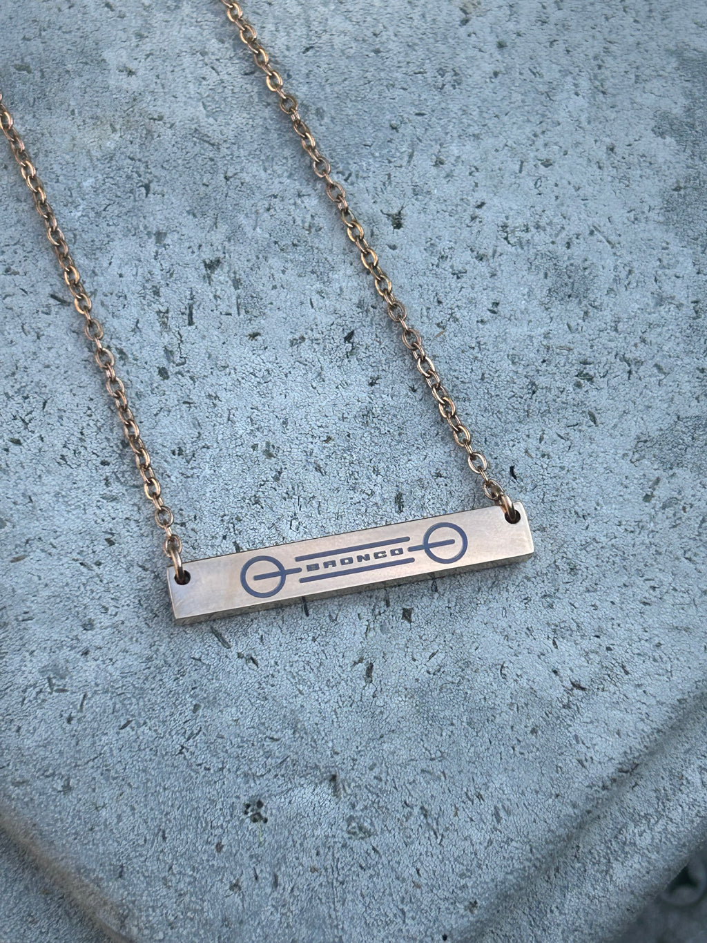 Bronco Cancer Necklace