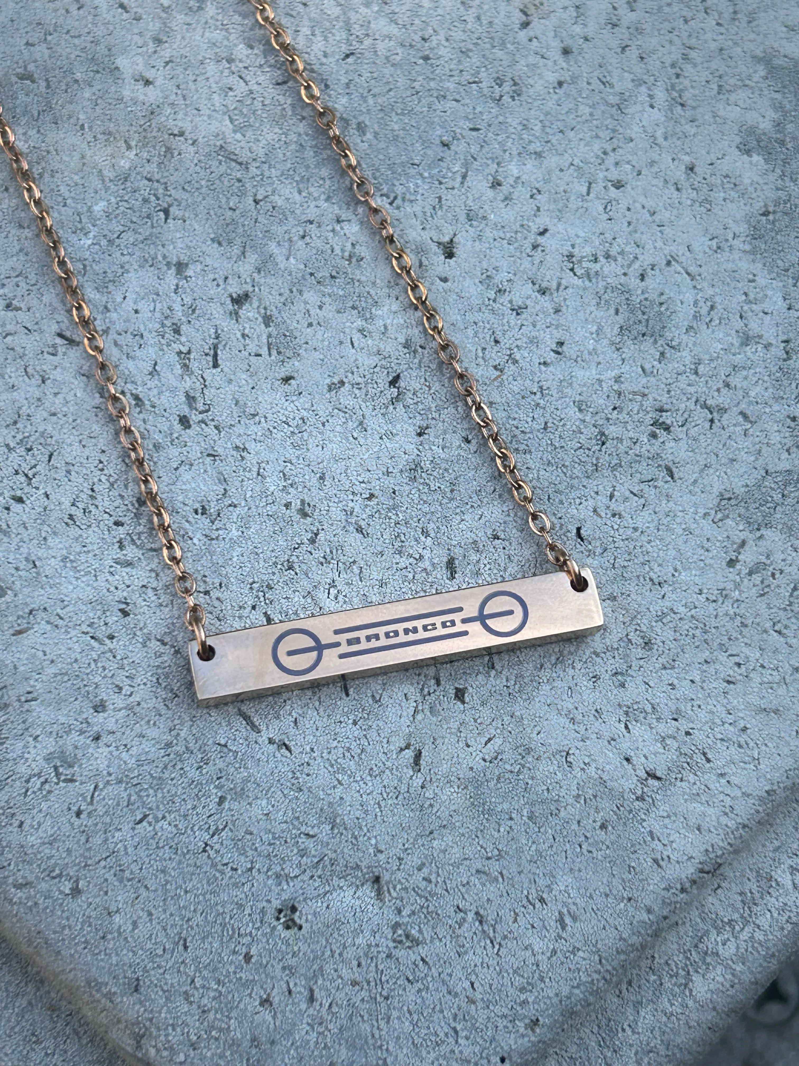 Bronco Cancer Necklace