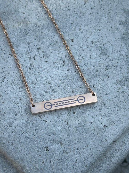 Bronco Cancer Necklace