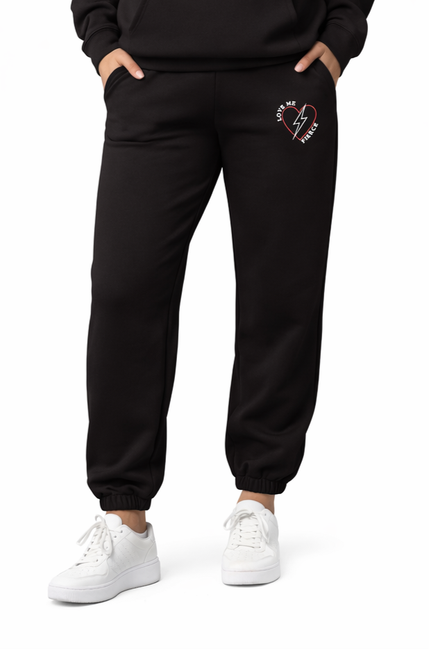 LOVE ME FIERCE SWEATPANTS-HEAVYWEIGHT