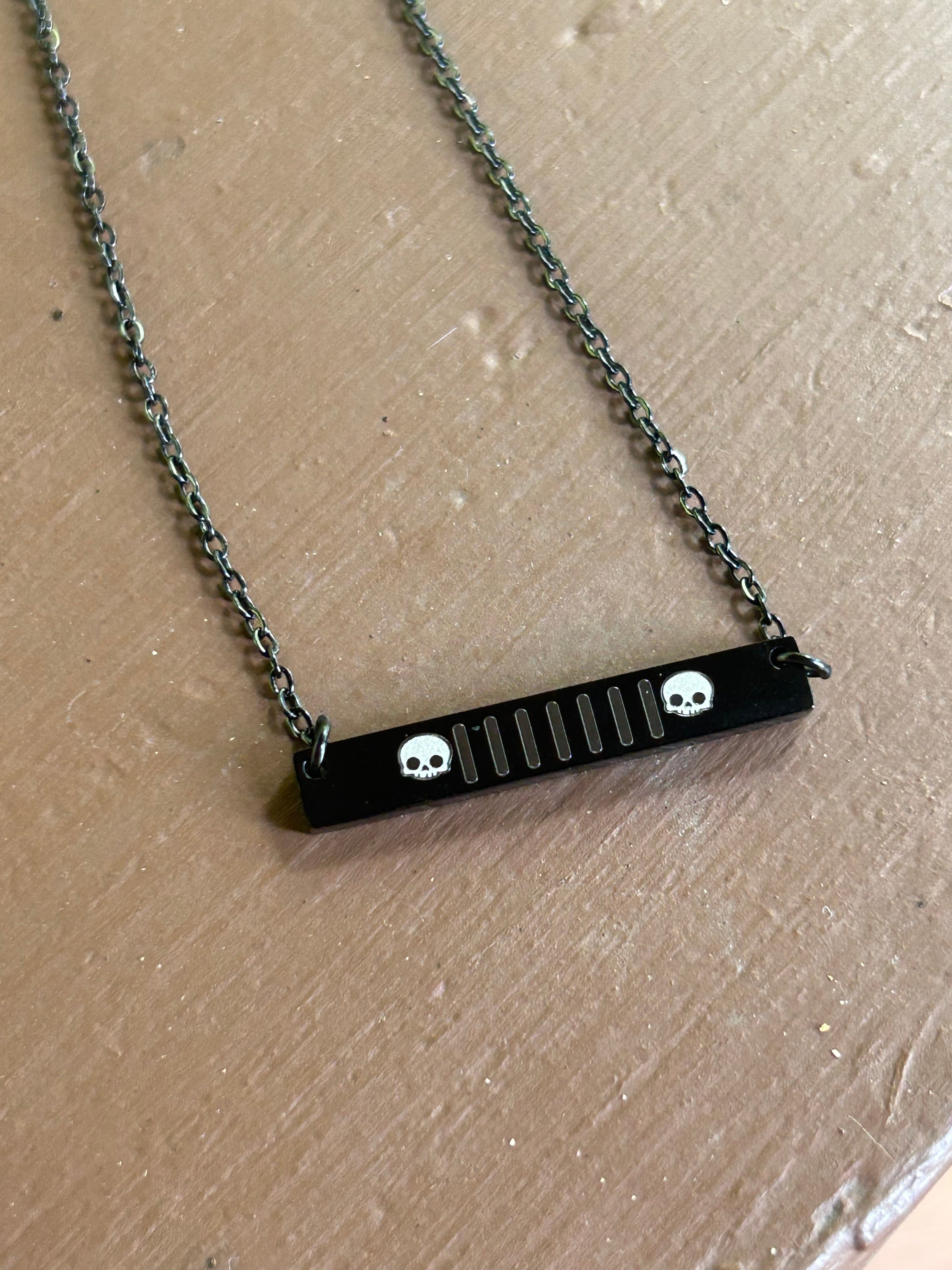 Jeep Grille Necklace- Halloween Edition