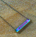 Just Keep Swimming- Finding Nemo Grille - Rainbow Necklace