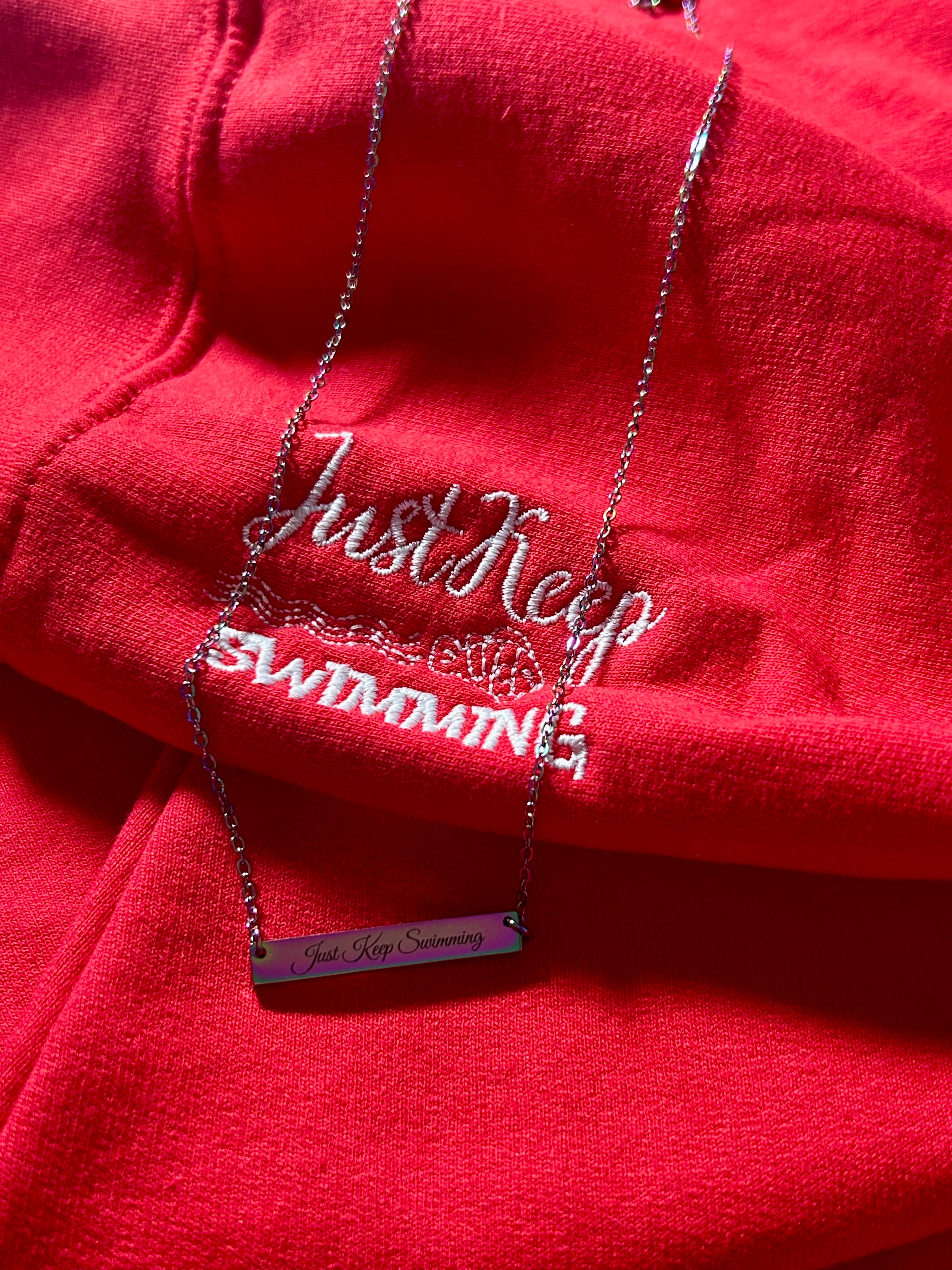 Just Keep Swimming- Finding Nemo Grille - Rainbow Necklace