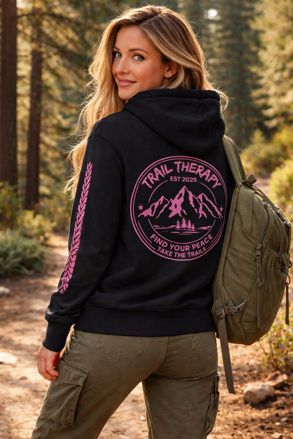 Trail Therapy | Tread Hoodie | Add Custom Name