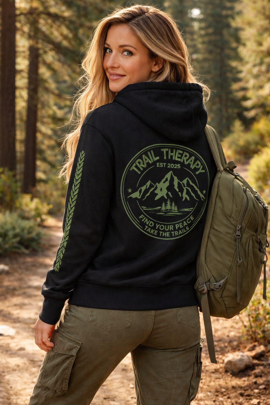 Trail Therapy | Tread Hoodie | Add Custom Name