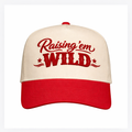 ADULT TRUCKER HAT | RAISING EM WILD