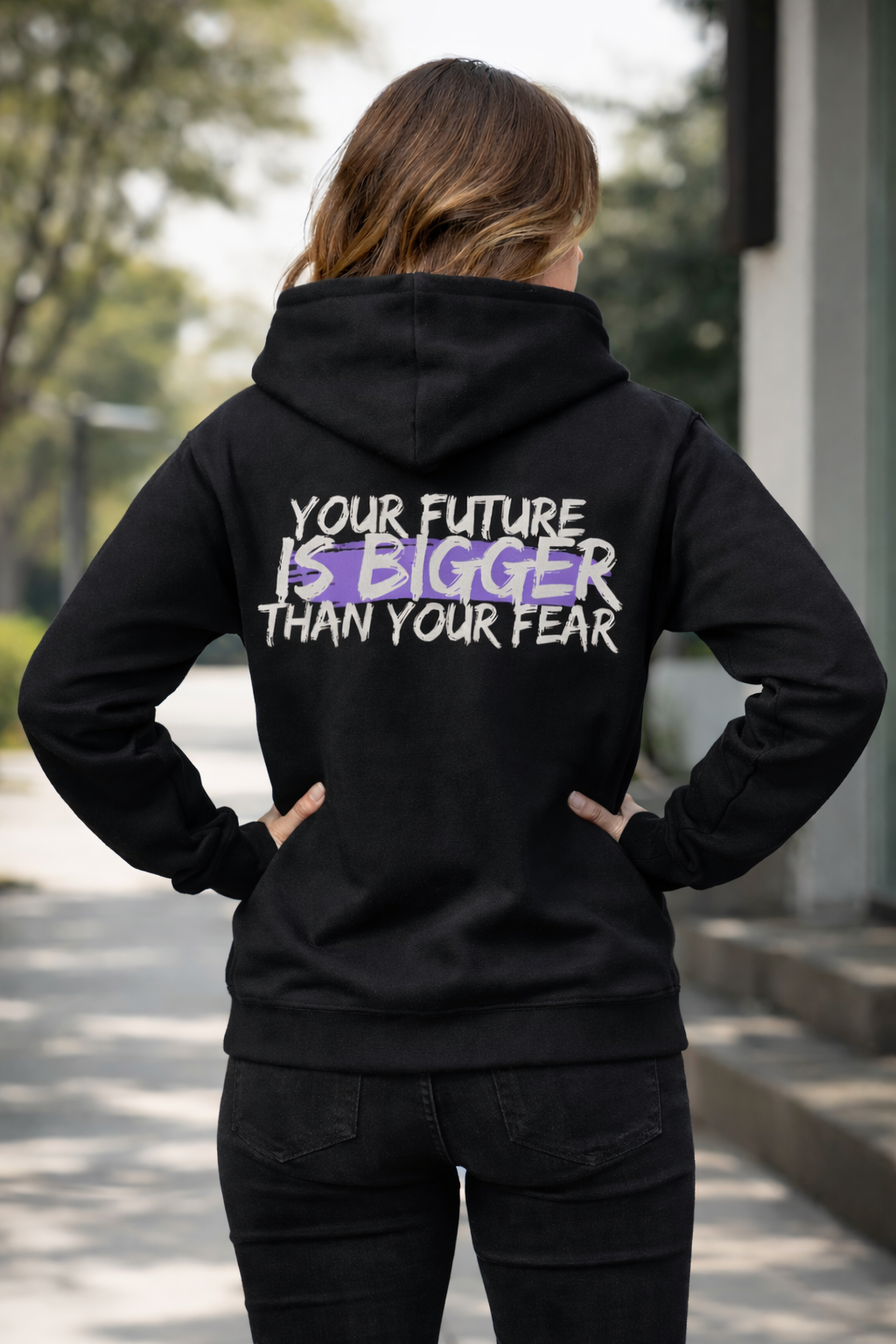 Rise Zip Up Hoodie - Embroidered