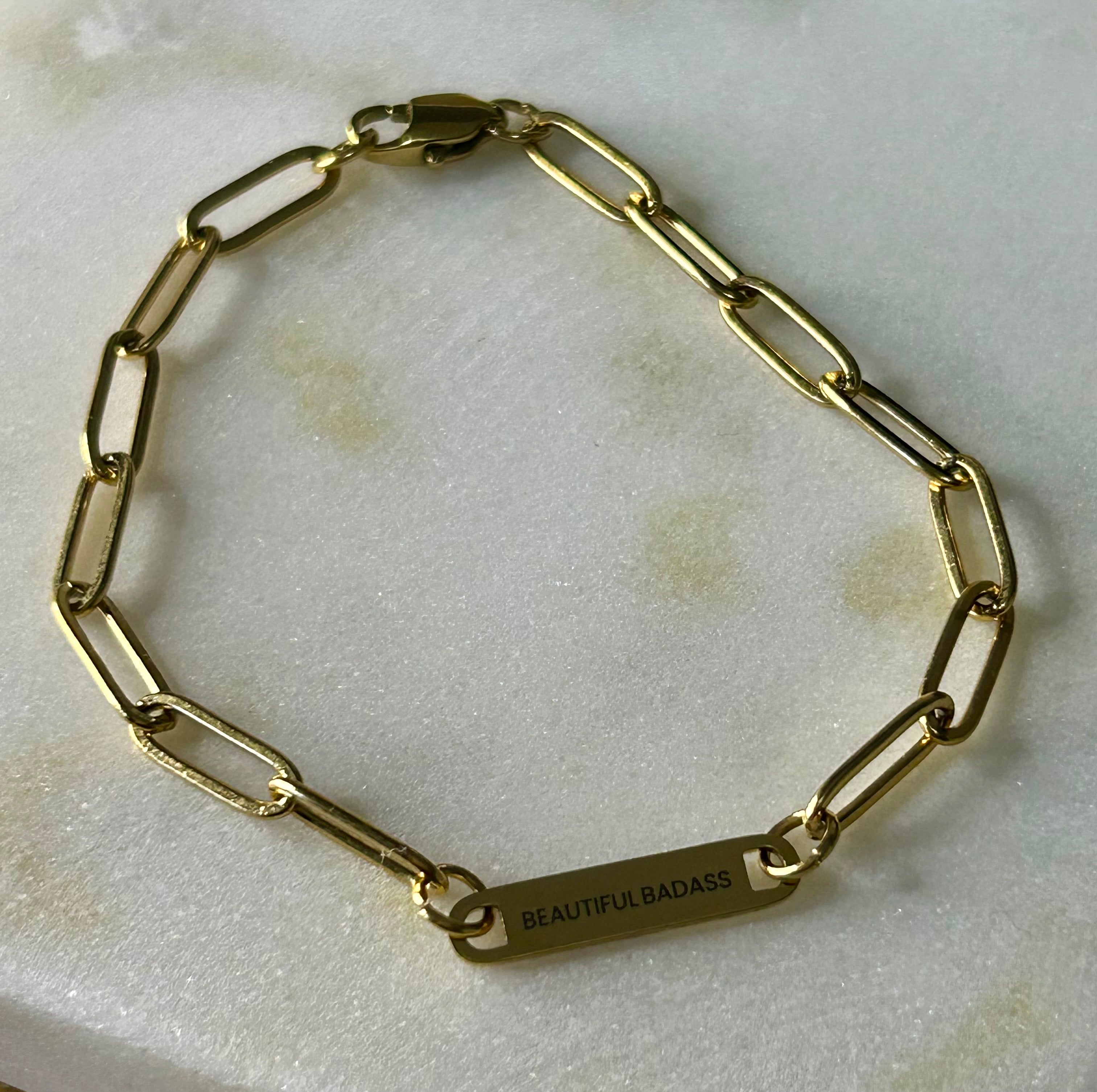 GROW N GLOW PAPERCLIP BRACELET