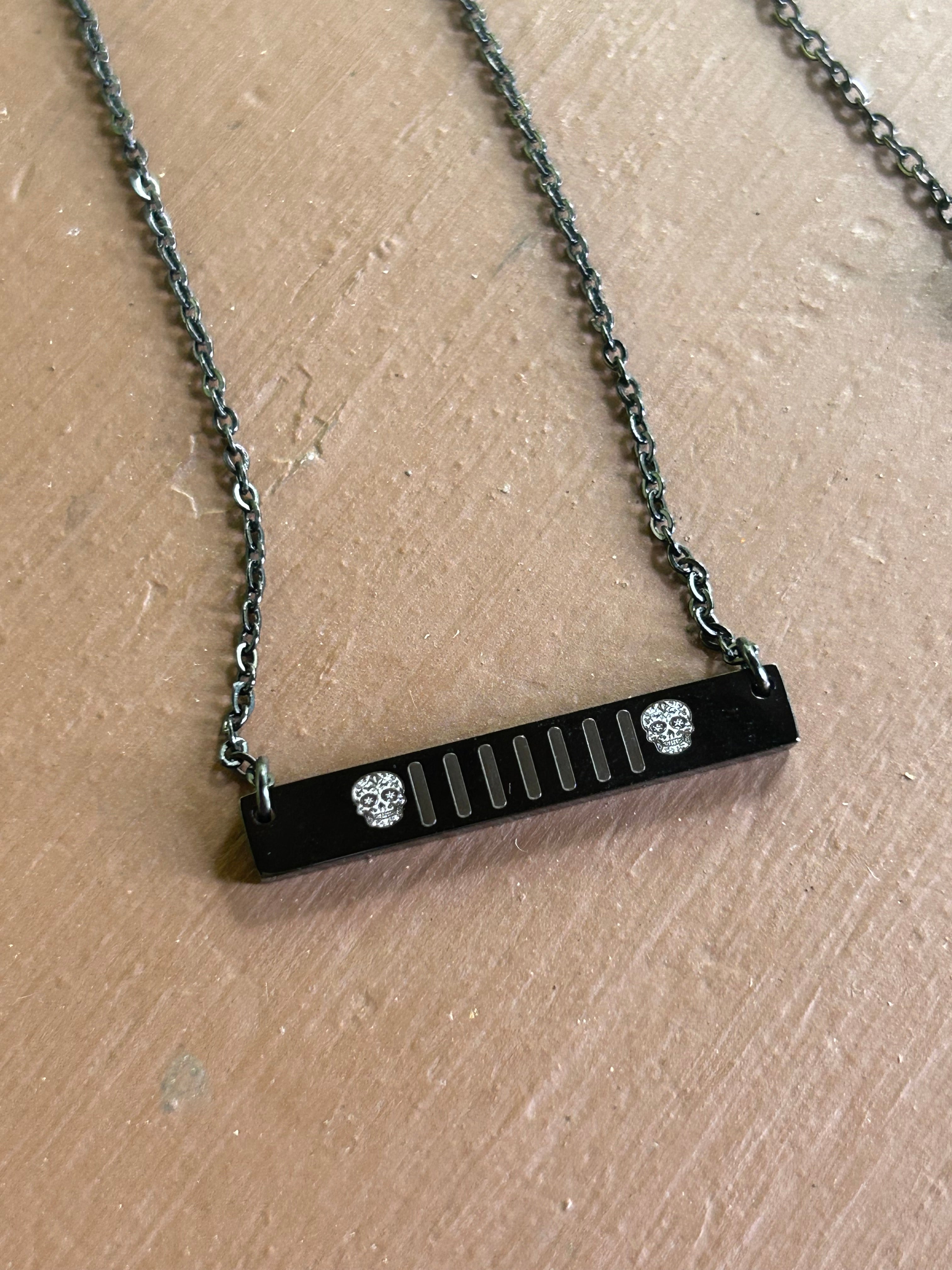 Jeep Grille Necklace- Halloween Edition