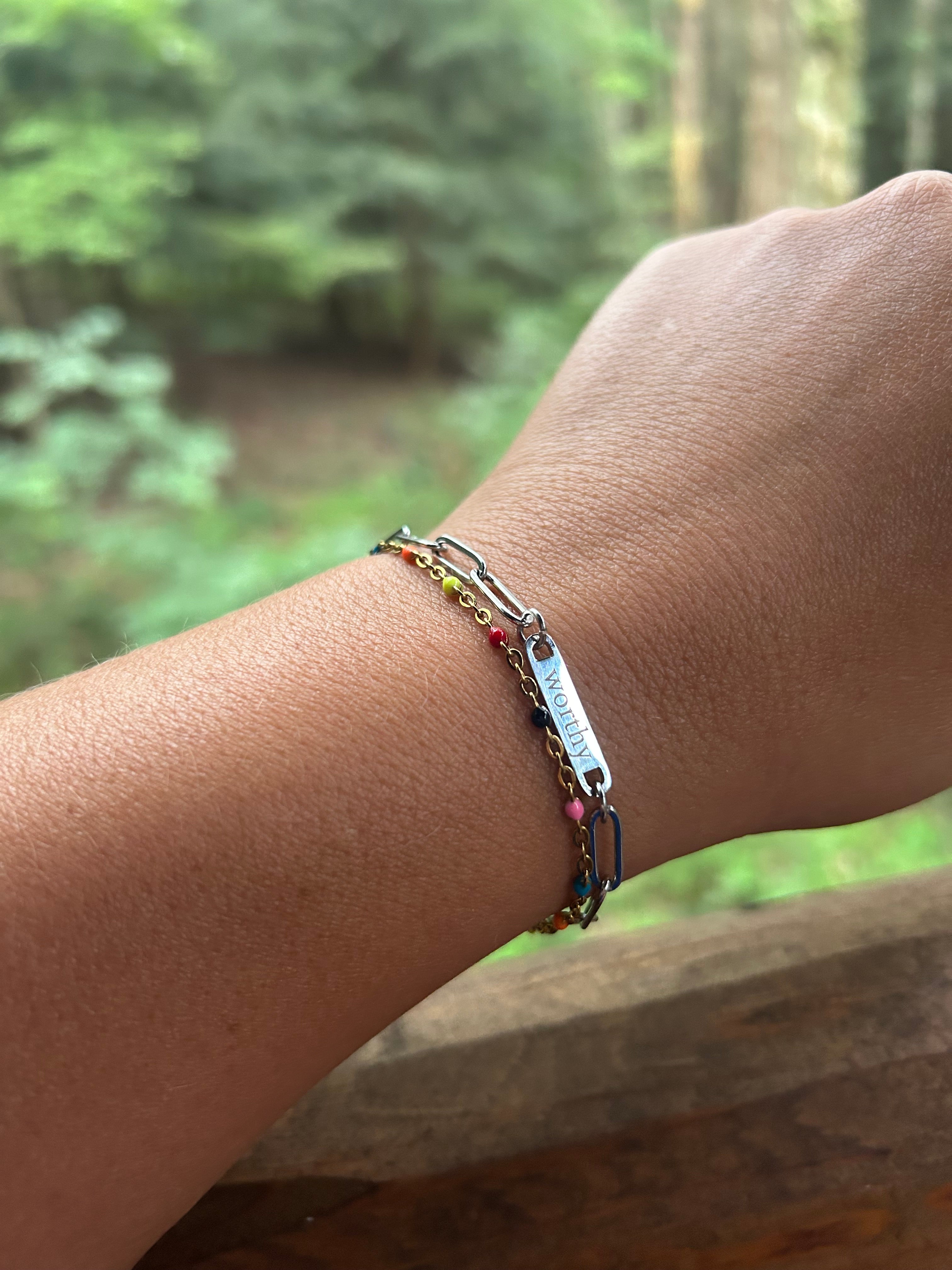 Worthy Paperclip Bracelet