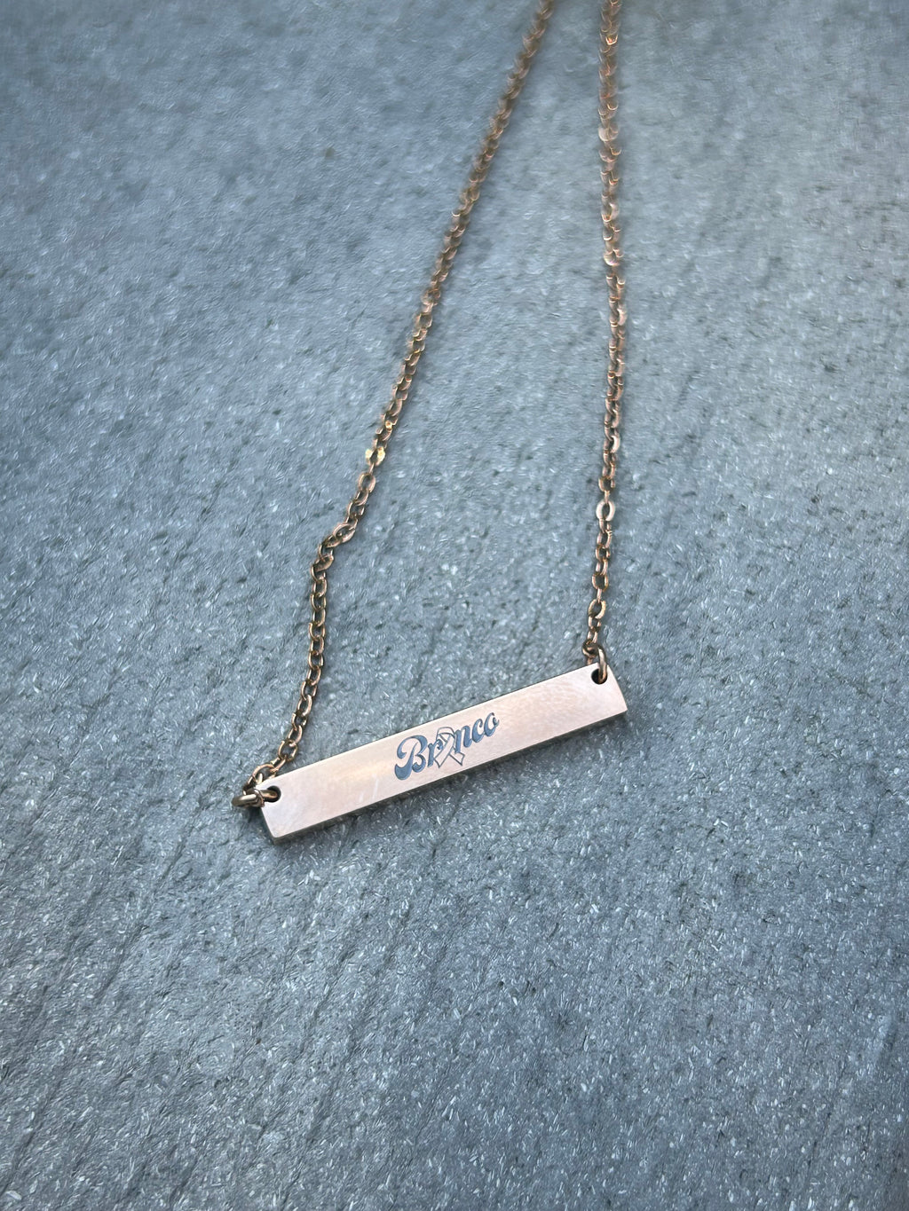 Bronco Cancer Necklace