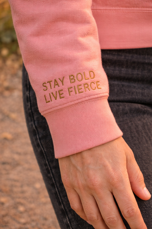 Boldly Fierce Embroidered Sweatshirt