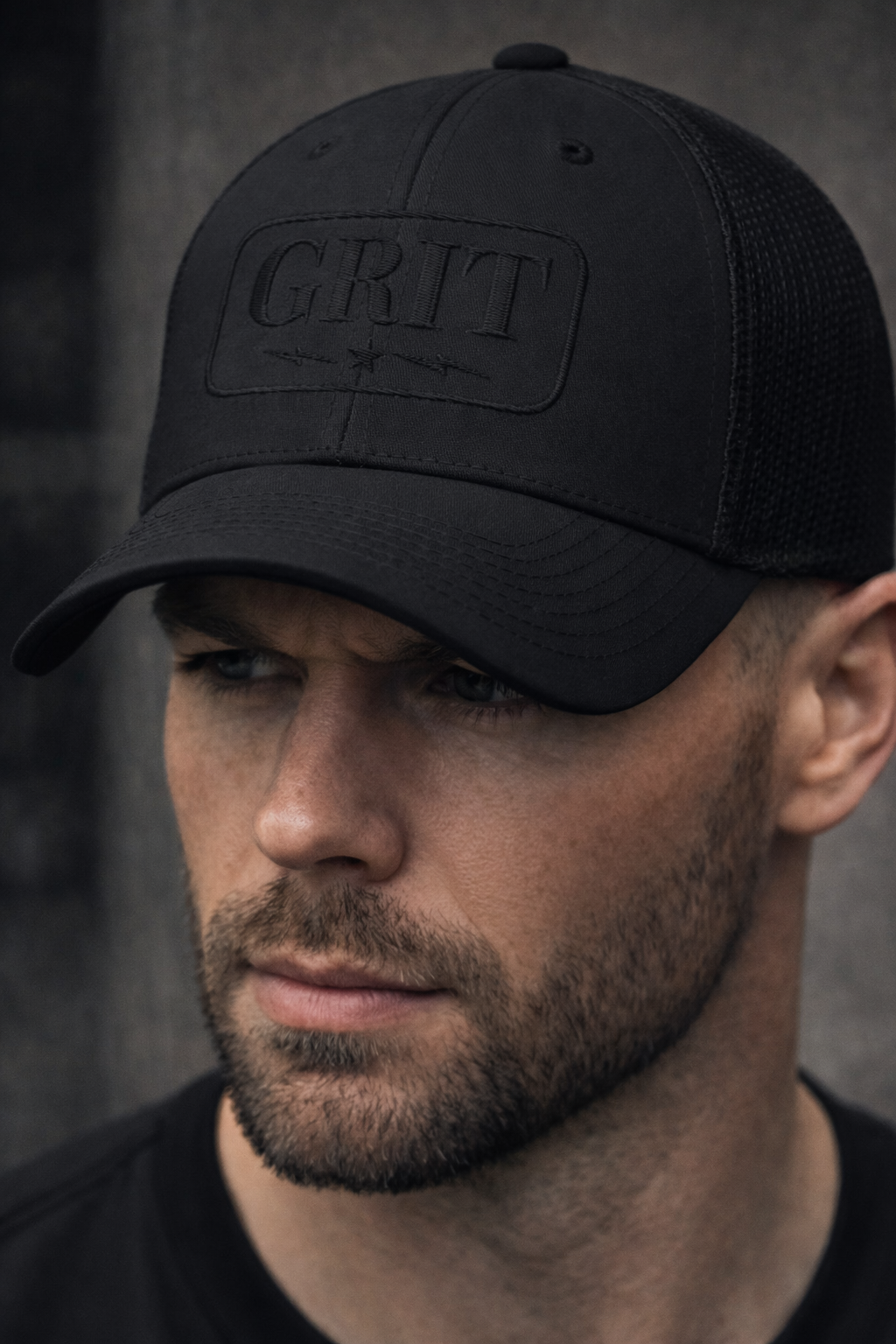 GRIT Black Out Hat - Mens