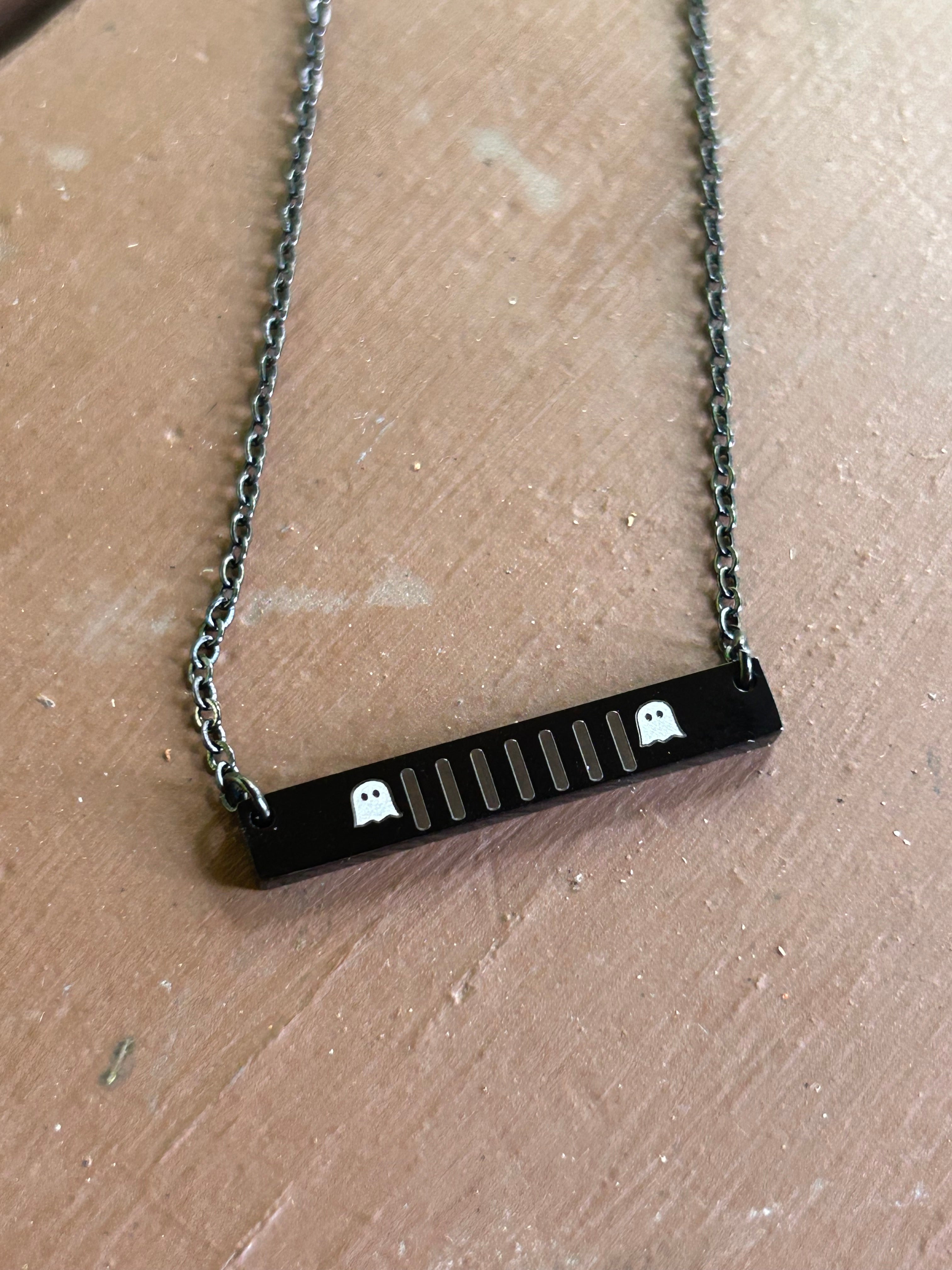 Jeep Grille Necklace- Halloween Edition