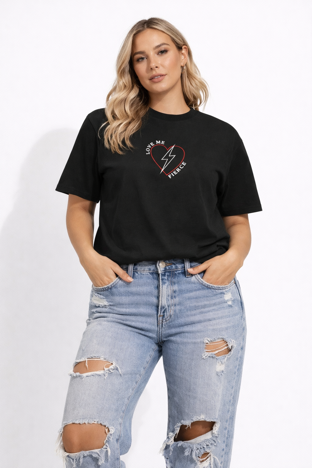 Love Me Fierce Oversized Tee