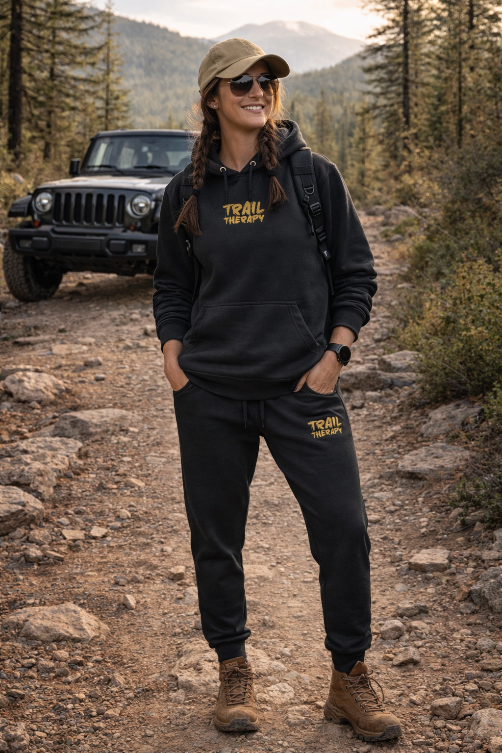 Trail Therapy Embroidered Sweat Pants
