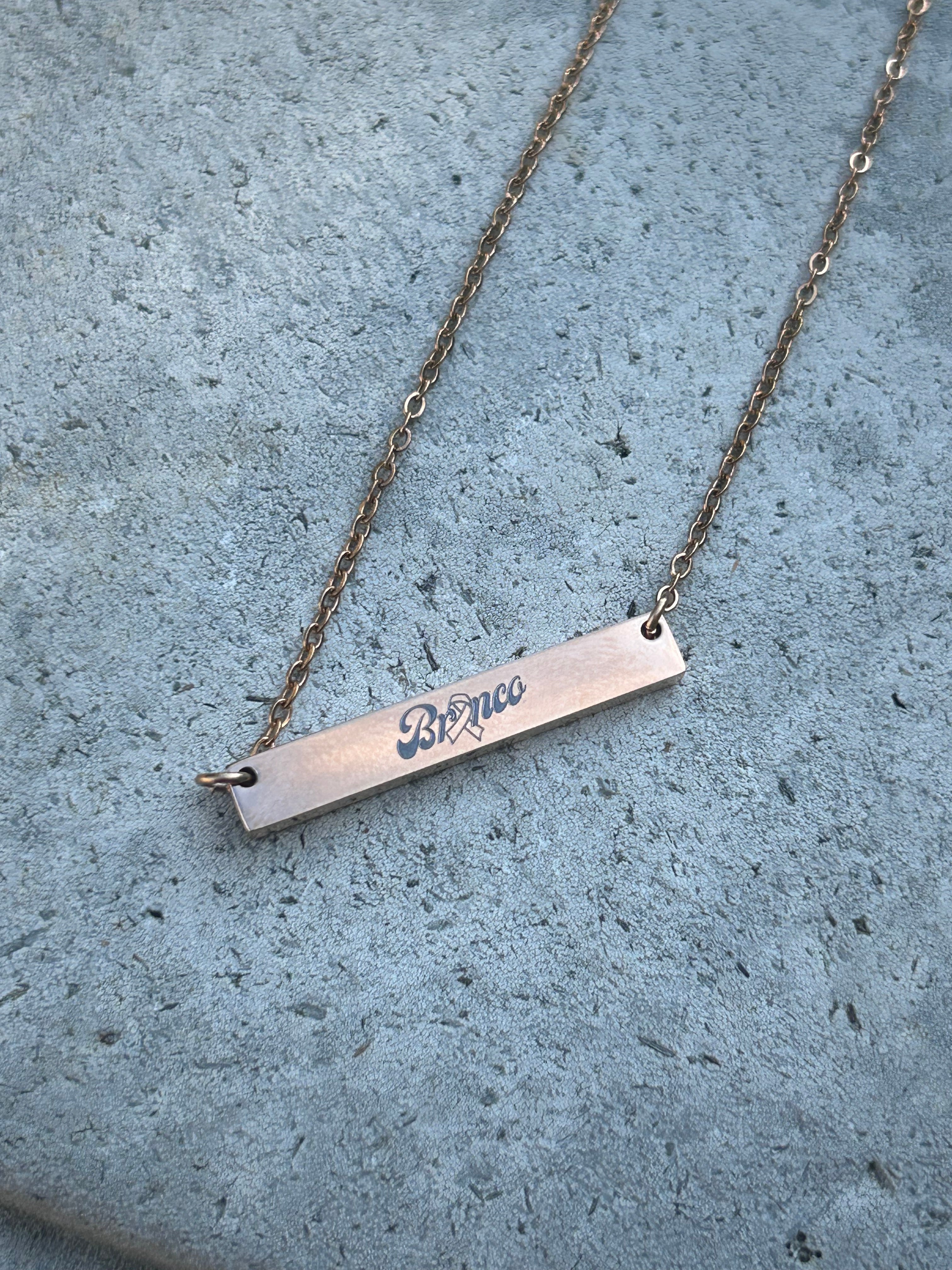 Bronco Cancer Necklace