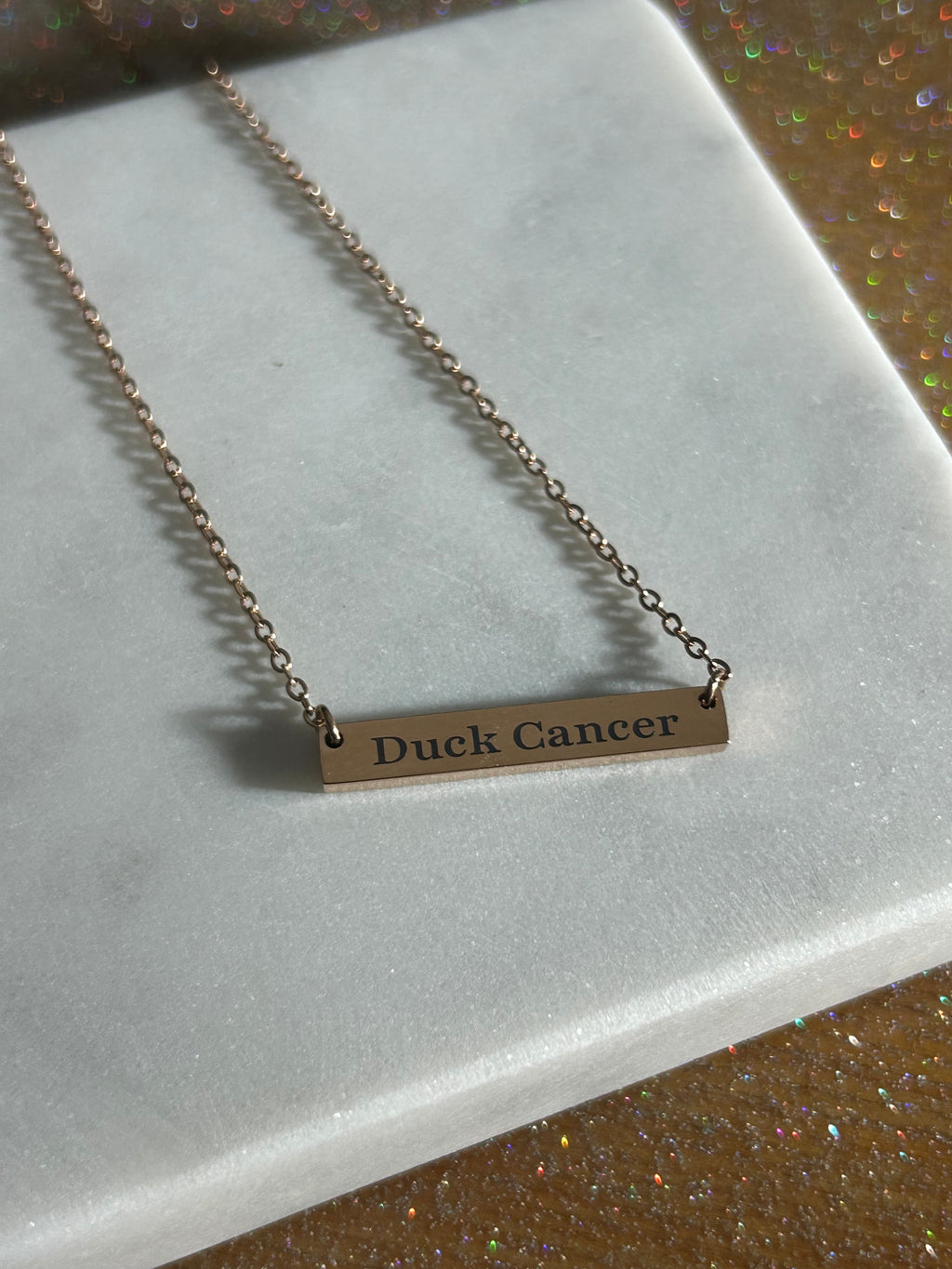Duck Cancer Jeep grille Necklace
