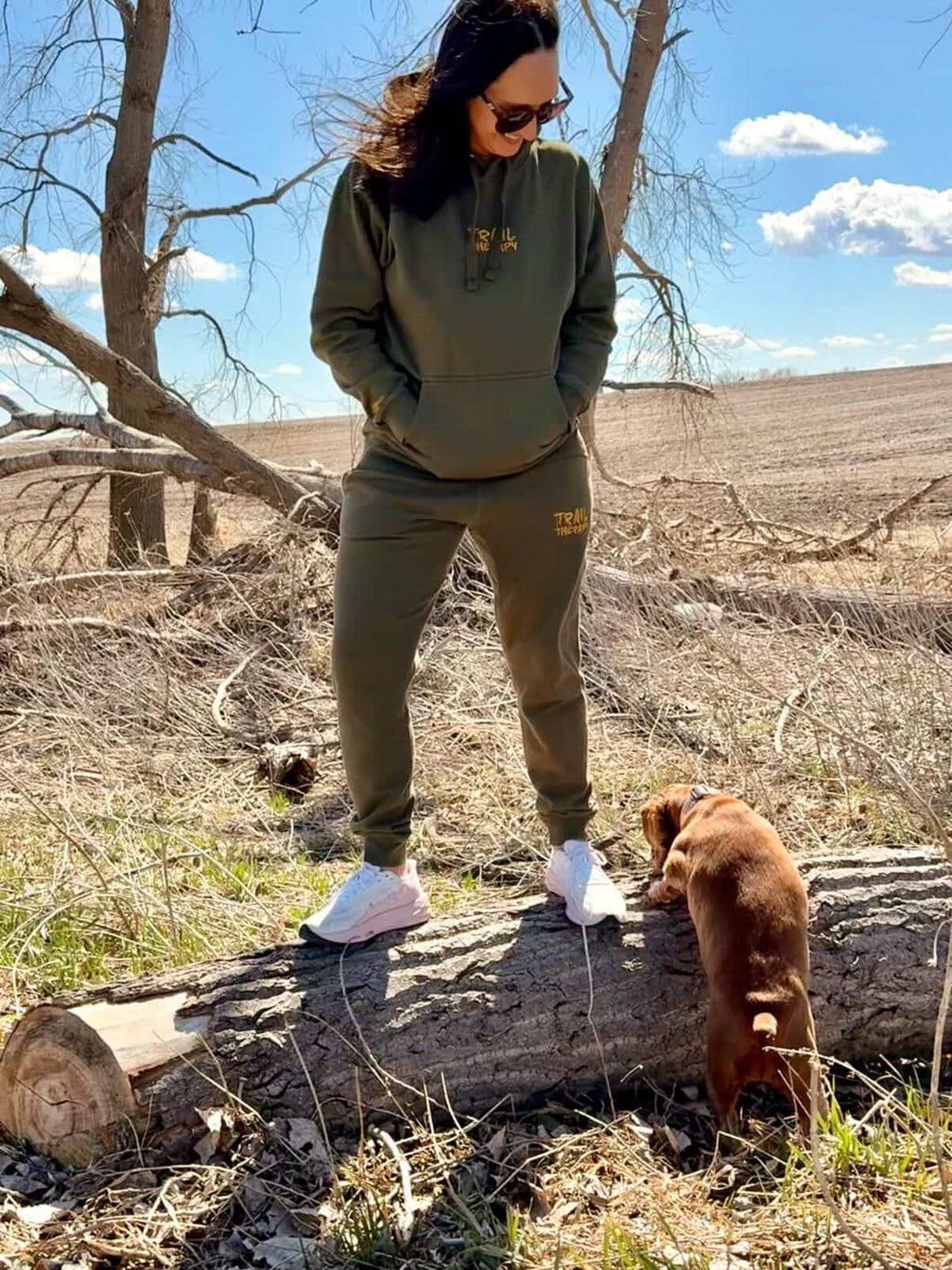 Trail Therapy | Hoodie | Embroidered