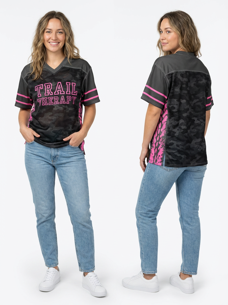American football jersey | Trail Therapy | Hot Pink
