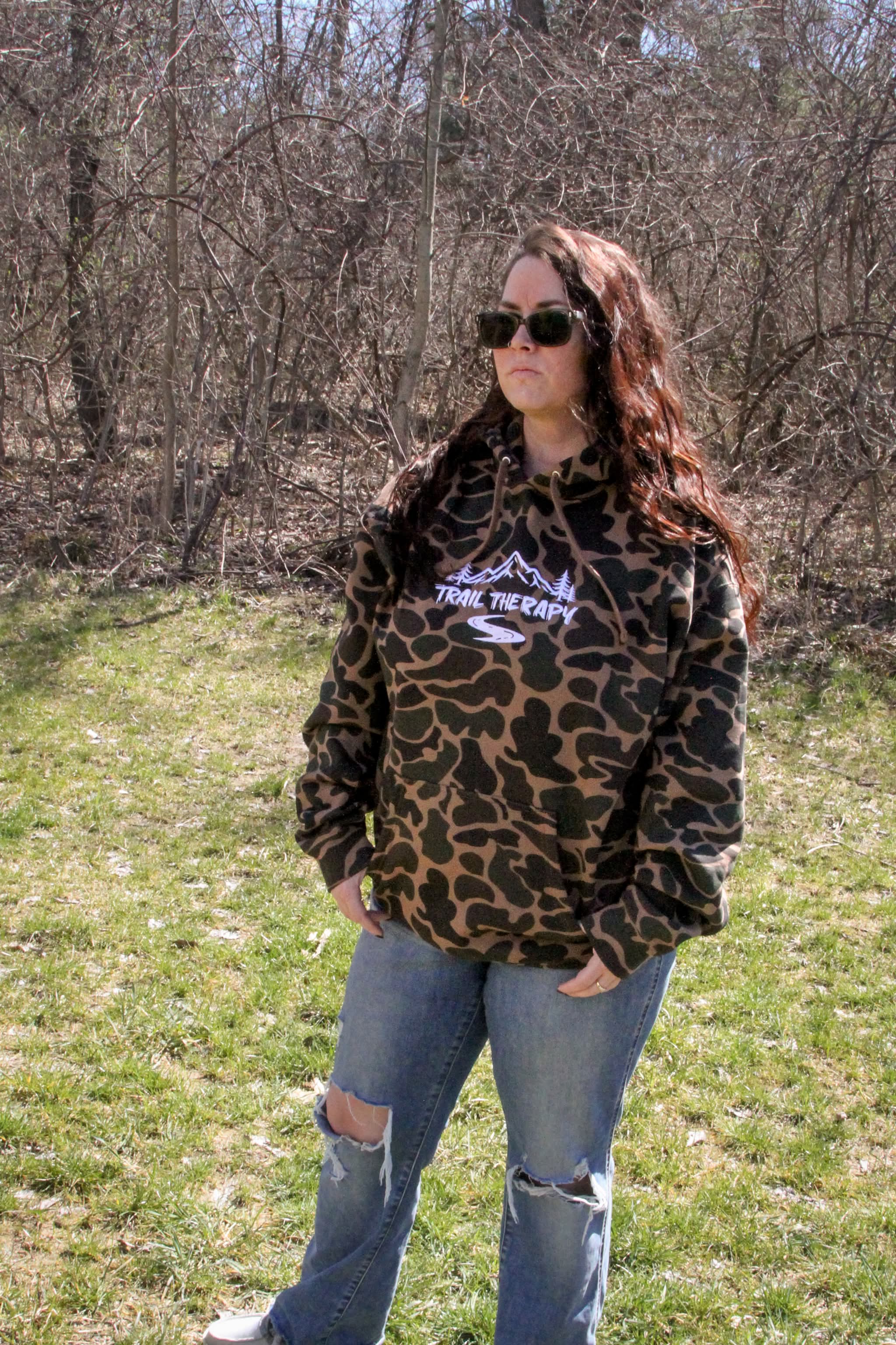 Trail Therapy Hoodie | Duck Camo - Embroidered Heavyweight