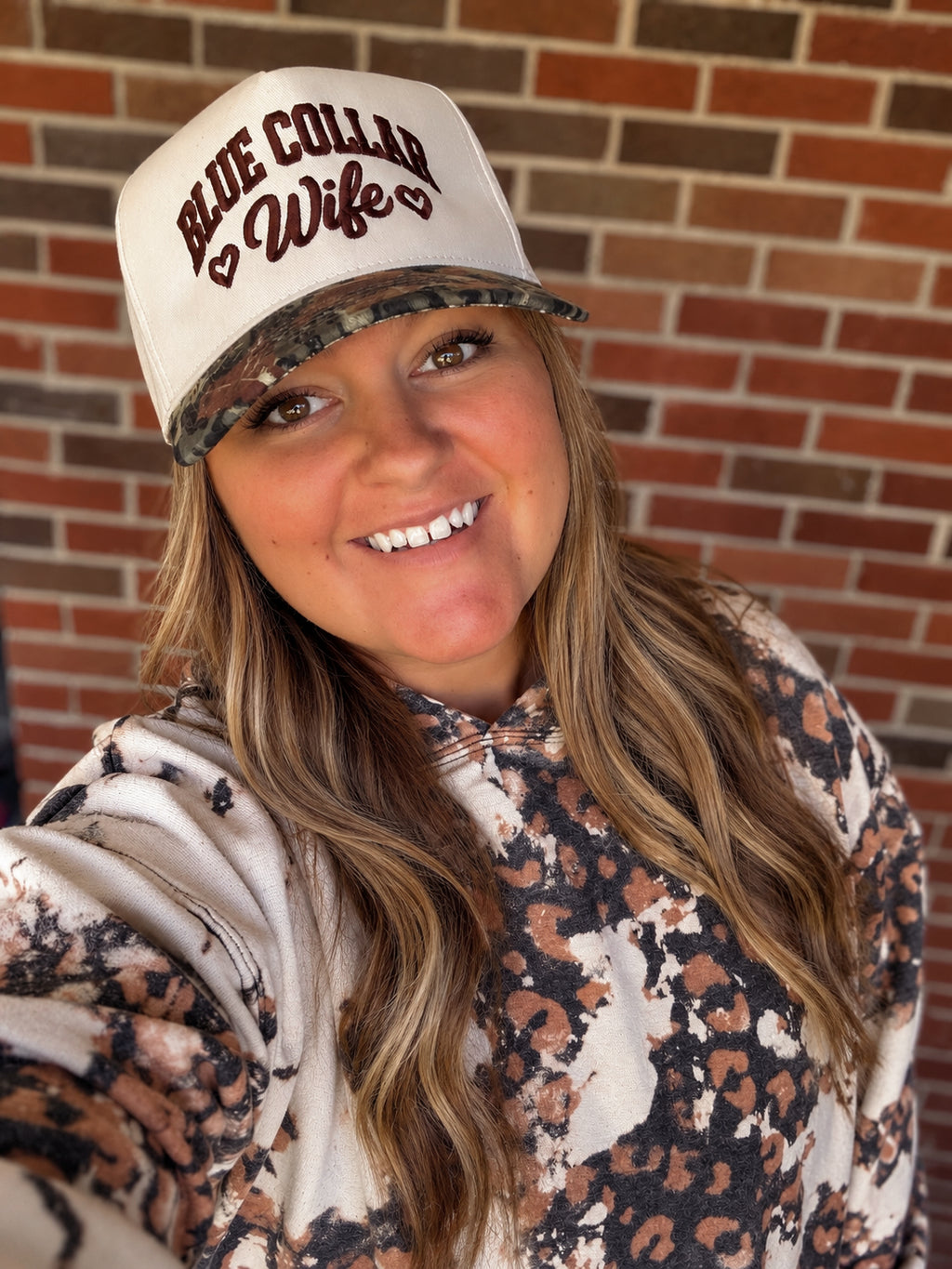 Blue Collar Wife Trucker Hat🤍