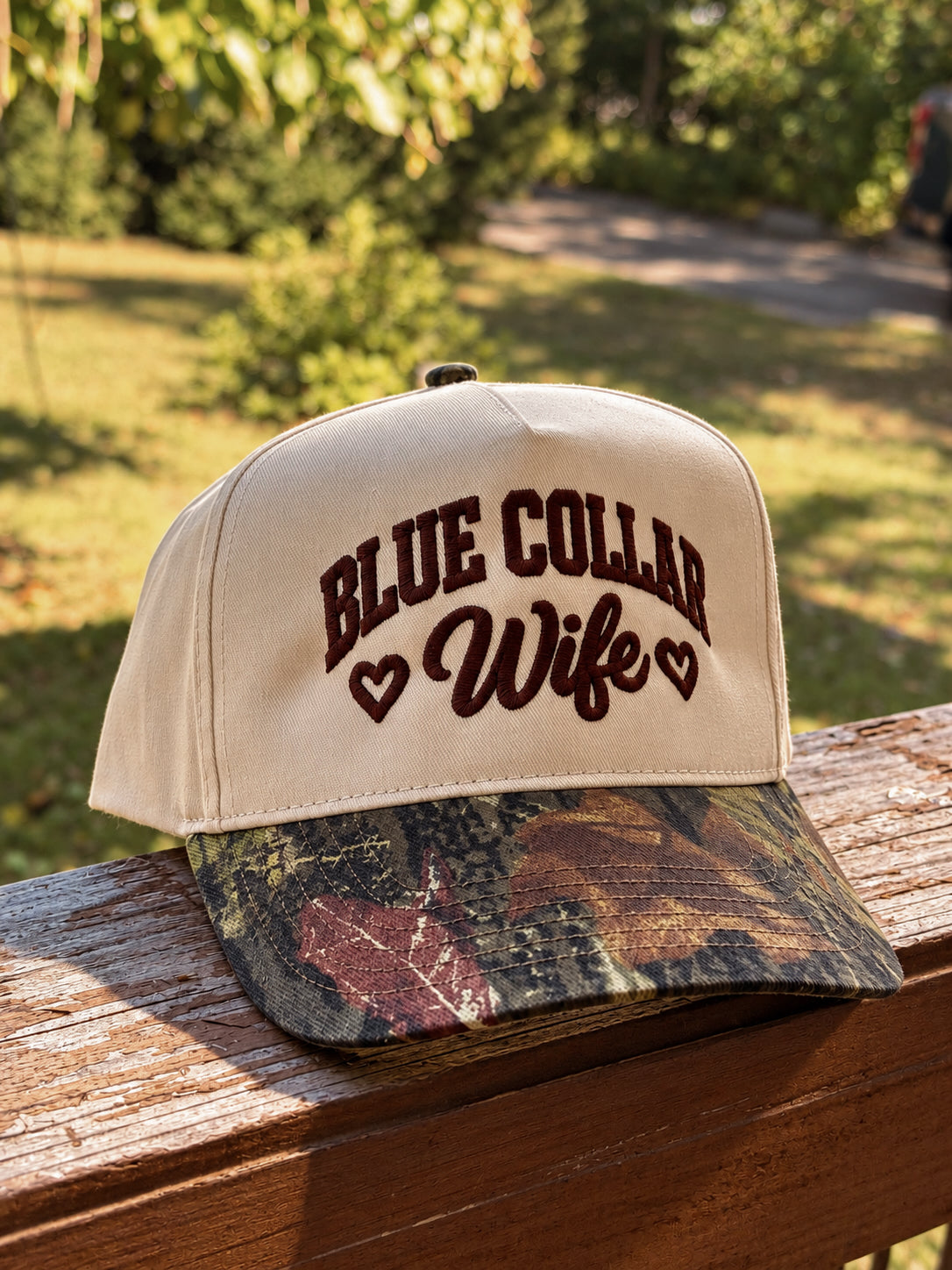 Blue Collar Wife Trucker Hat🤍