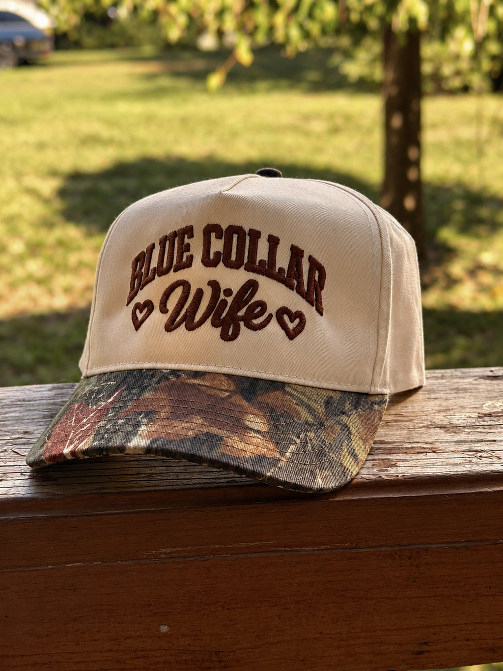 Blue Collar Wife Trucker Hat🤍