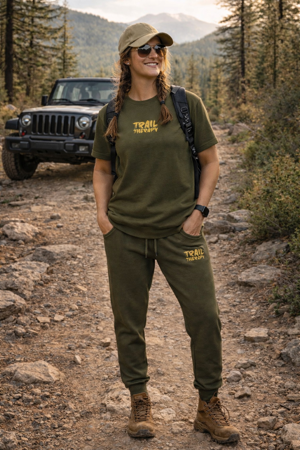 Trail Therapy Embroidered Sweat Pants