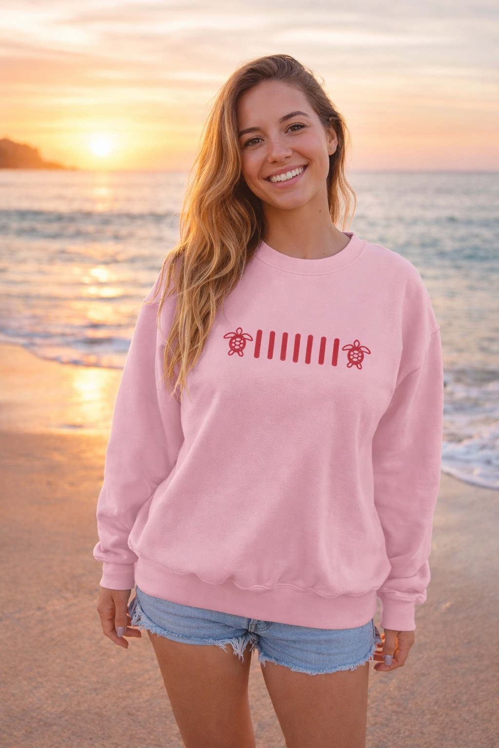 Embroidered Sea Turtle Crewneck