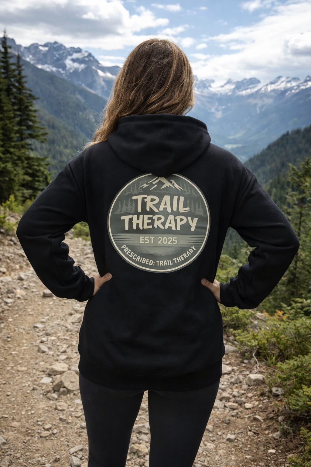 Trail Therapy Zip Up Hoody - Embroidered