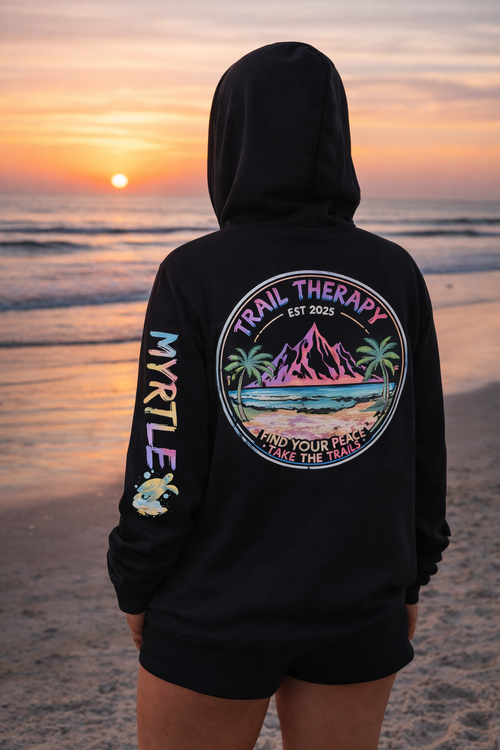 Beach Trail Therapy Zip Hoodie