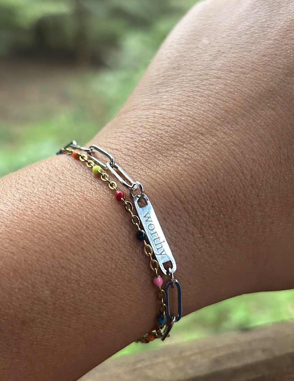 Custom Paperclip Bracelet